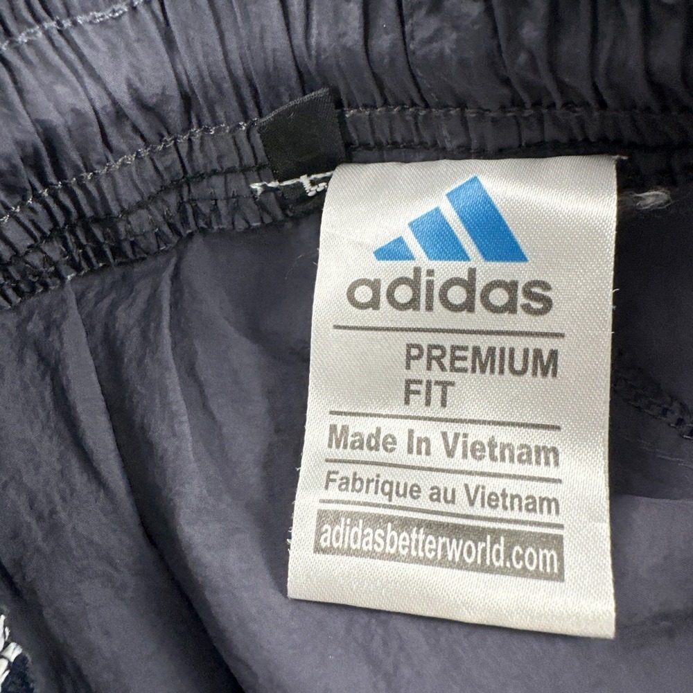 VTG Adidas Tear Away Windbreaker Track Pants Men Large Side Snap Premium Fit Y2K - Picture 2 of 16